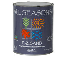 One gallon can of 3041 All Seasons E-Z Sand Light Gray Waterborne Primer Surfacer