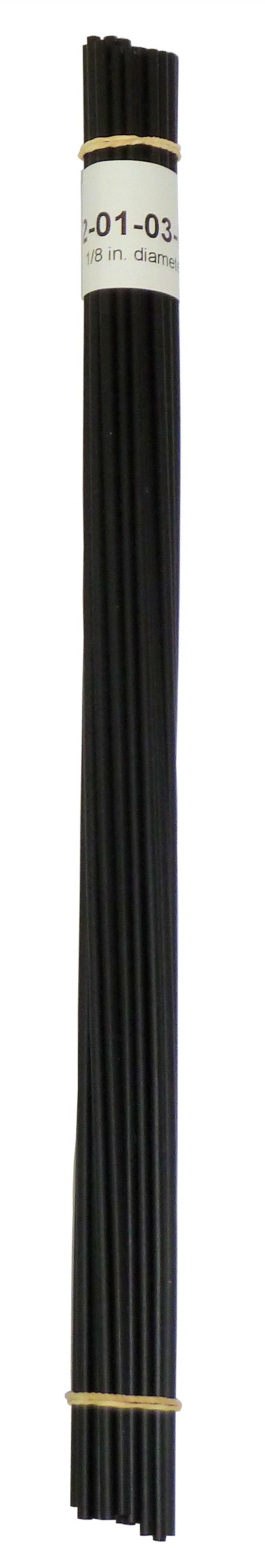 30 ft 3/16 diameter Black PP+GF15 Rod 